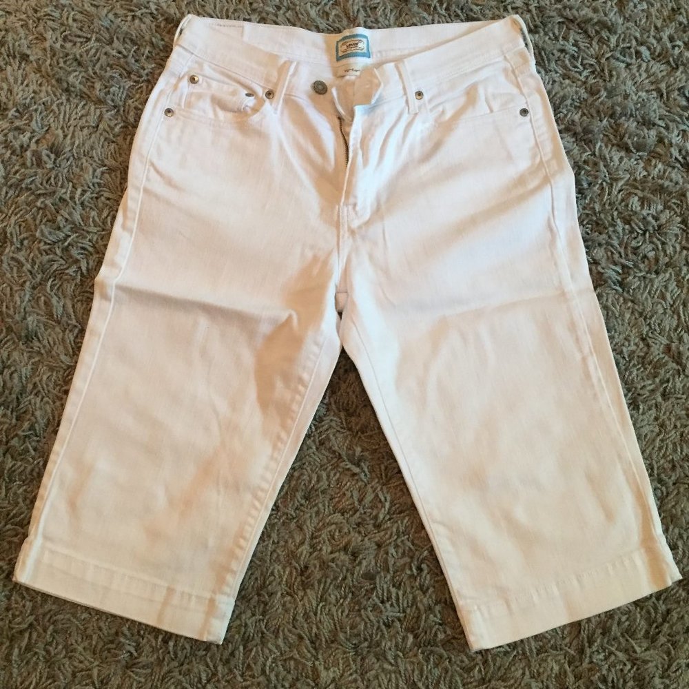 Levi's 515 capri white jeans sz 10
